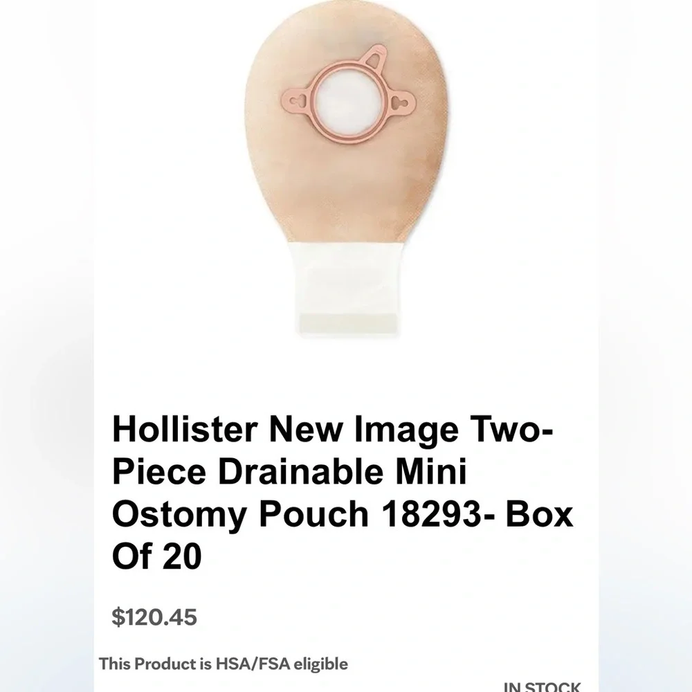 Hollister Drainable 7"L 2pc System Ostomy Pouch 7 Inch Length 18293 20 count - Picture 9 of 9